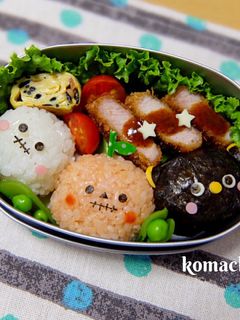 簡単キャラ弁☆ハロウィンおばけのお弁当♪