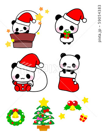 クリスマスのかわいいイラストセット 手描き イラスト素材6186021- フォトライブラリ