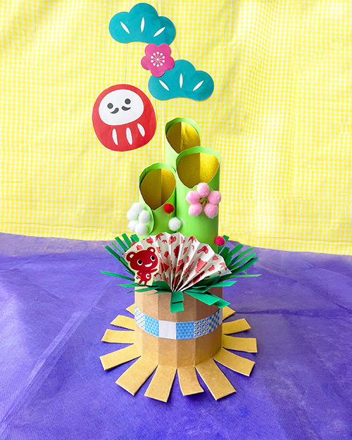 お正月折り紙 白くまの門松の作り方 Shorts 折り紙 おもちゃ箱