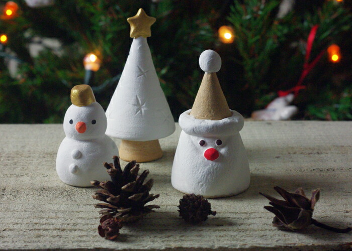 サンタクロース置物 ホワイトサンタクロース 高さ約50cm 陶器 特大 大型 ホワイトクリスマス♡白いサンタ