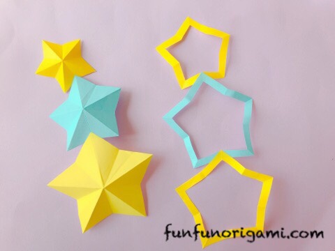 星飾りを折り紙で作ろう！七夕飾りにやクリスマスの飾りもおすすめ！たのしい☆おりがみ