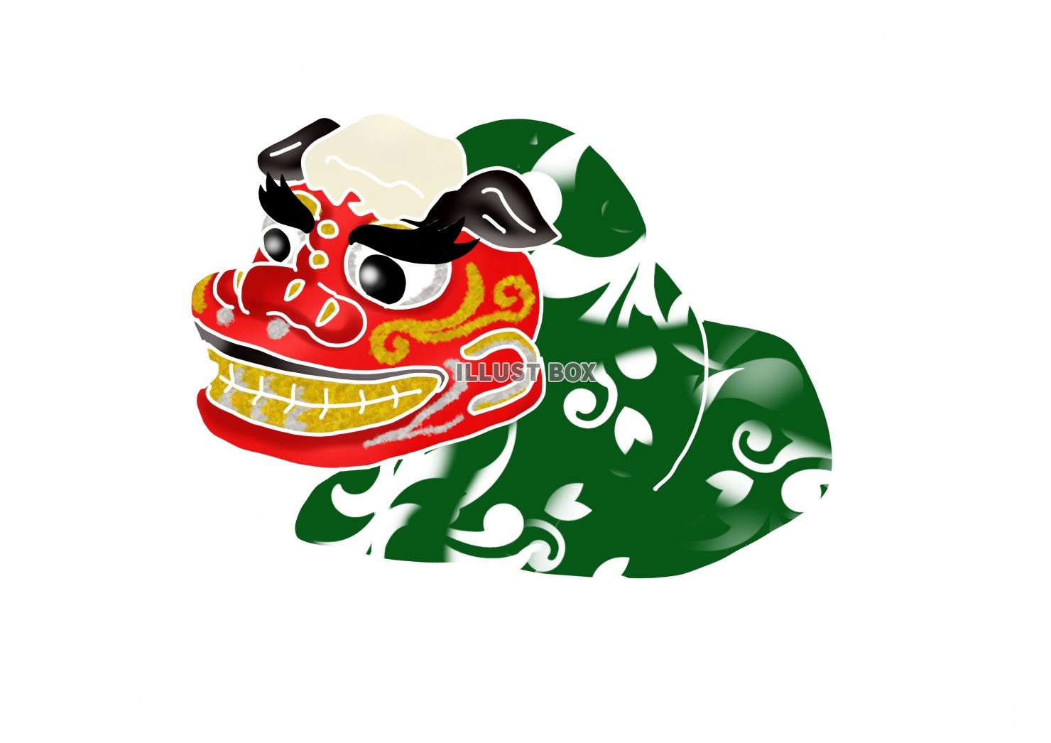 獅子舞 正月のイラスト素材 - PIXTA