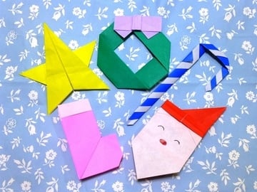 折り紙でクリスマス飾りオーナメントを簡単手作り！折り方まとめセツの折り紙処