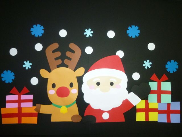 クリスマス壁面 サンタクロース&トナカイ の通販 by BomBom製作所ラクマ