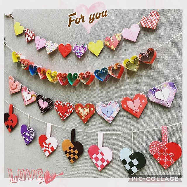 バレンタインのカードや飾りを簡単工作で作ってみよう