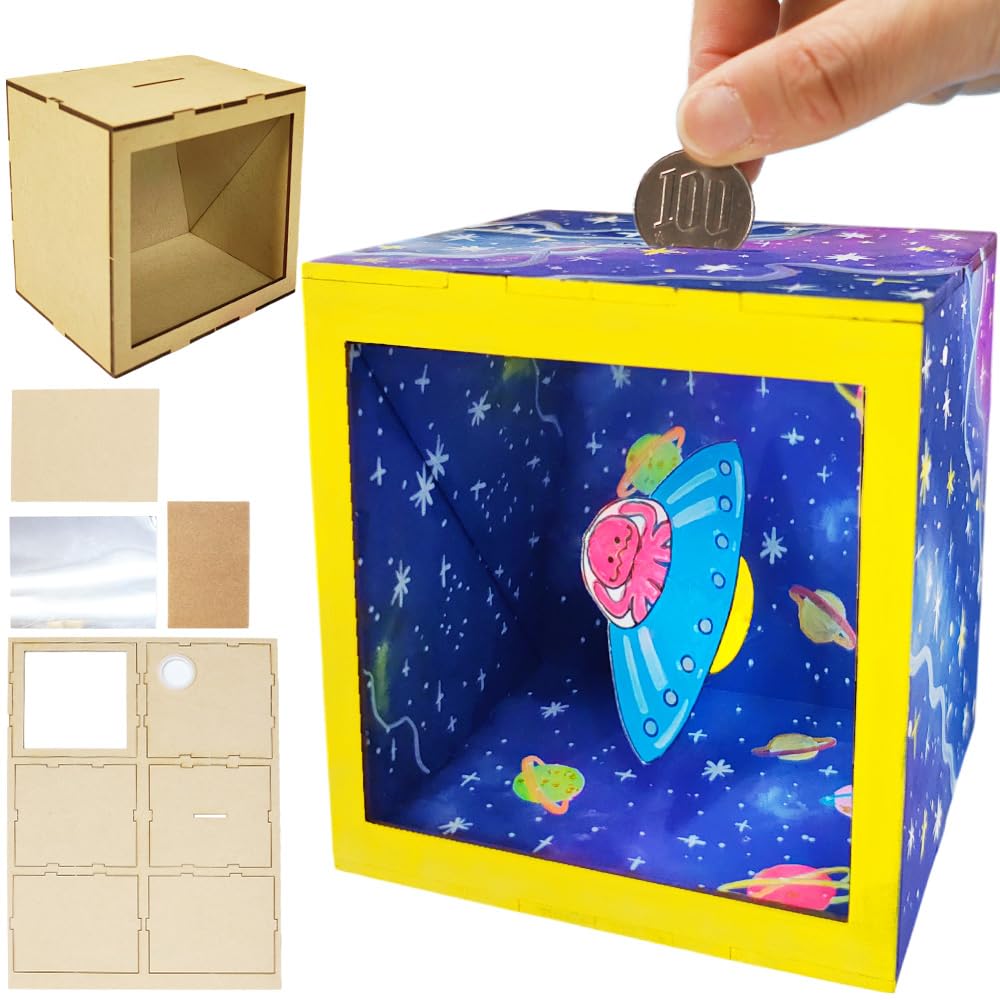 木工工作キット ちょっ金ハウス 貯金箱づくり作って使える工作, 貯金箱工作, 木の工作イベント工作キットの「たのつく」