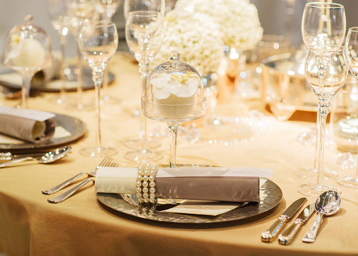 プランナーおすすめのテーブルコーディネート - OCEAN PLACEオーシャンビューの眺めを愉しむ神戸のイタリアンレストラン・ウエディング