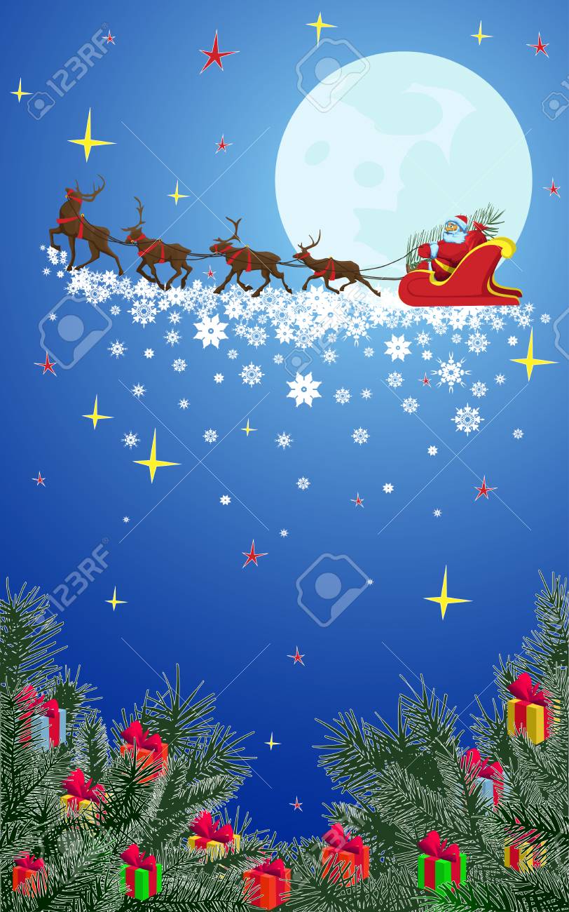 空飛ぶサンタクロース🤶の写真・画像素材-Snapmart スナップマート