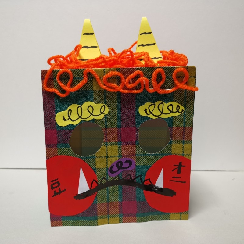 手づくりで楽しい仕掛け！？パンプキンのお面で仮装しよう！コンテンツリンテックの解決紙