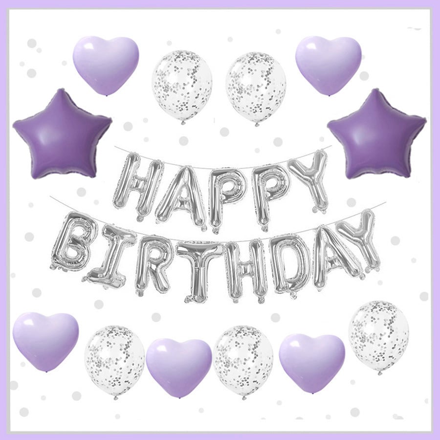 紫の誕生日風船イラスト素材透過、PNGフリー画像ダウンロード - Pngtree