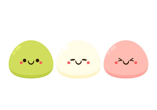 かわいい1月 無料イラスト お餅を食べる女の子 38381素材Good