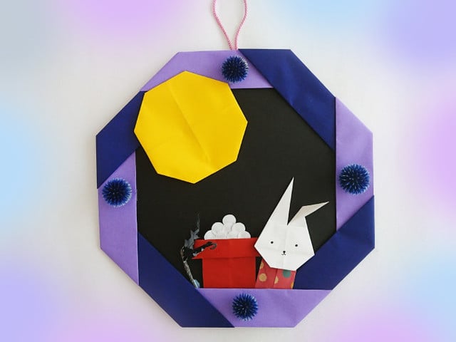 お月見の壁面製作 - まほうのくにの毎日