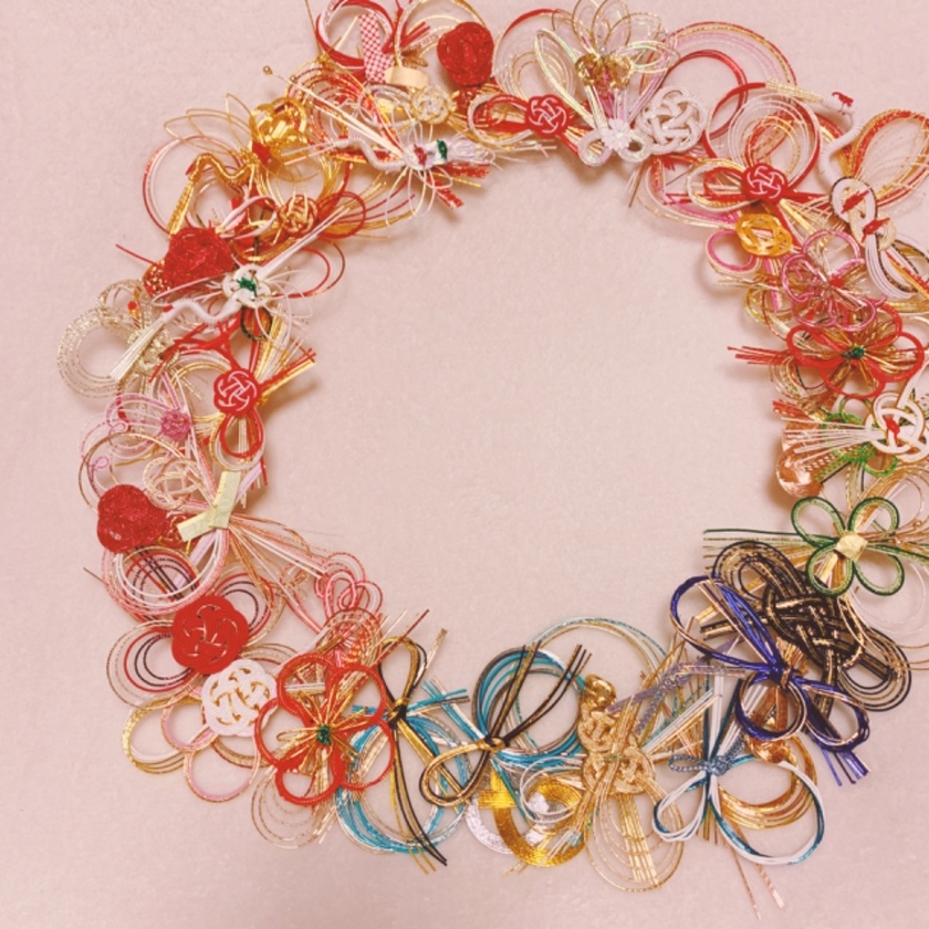 水引リース 枠付きお祝儀袋アレンジ