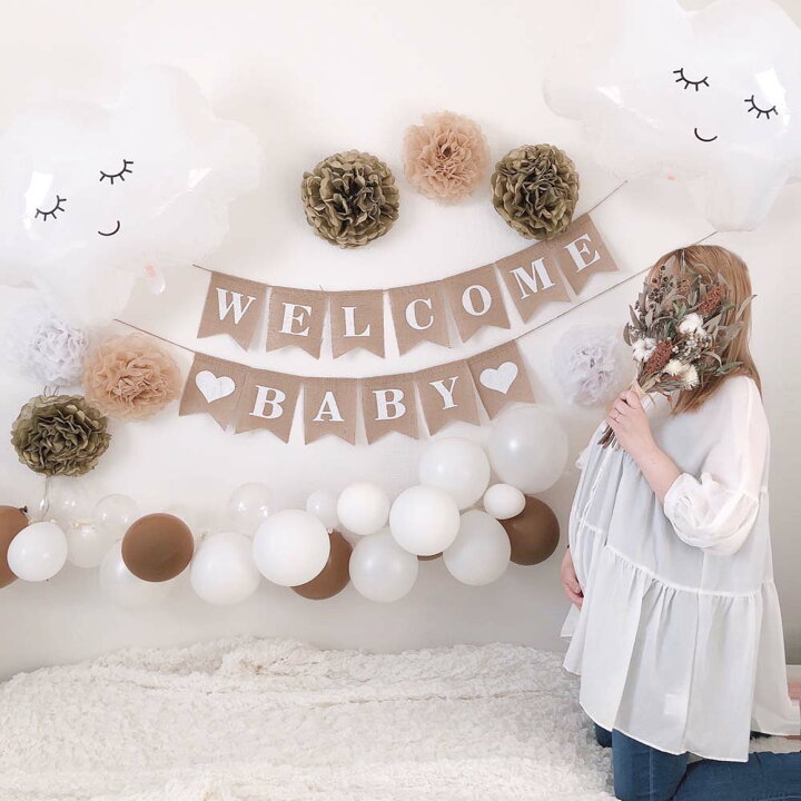 楽天市場 ベビー シャワー 飾り付けの通販