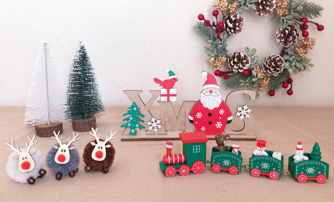 クリスマス パーティー オーナメント アソート24個セット レッドクリスマスVanilla Rose