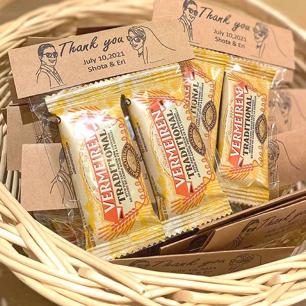 クール便対応 プチギフト ラッピングキット リンツセット ニュアンセススクエア スモーキーブルー30名様分プチギフトならPIARY ピアリー